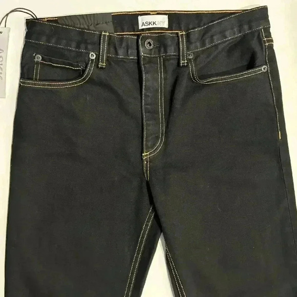 ASKK NY Black Denim Jeans Size 28 - Picture 7 of 13